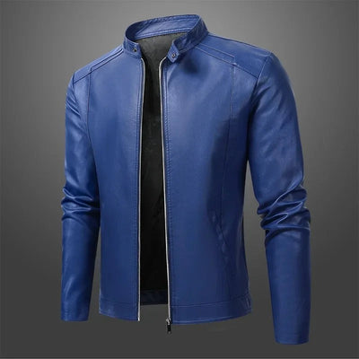 Ronny - Elegant Men's Biker Leather Jacket