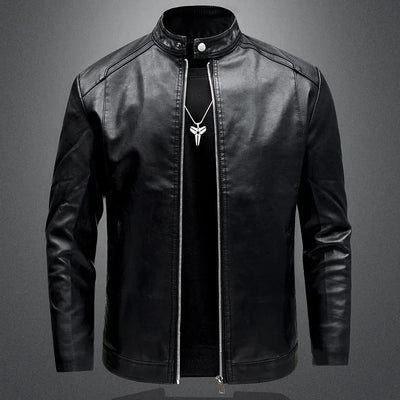 Ronny - Elegant Men's Biker Leather Jacket