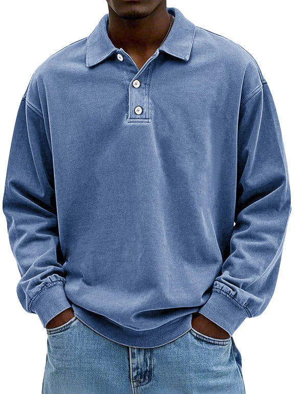 Jean – Stylish Long-Sleeve Polo Shirt