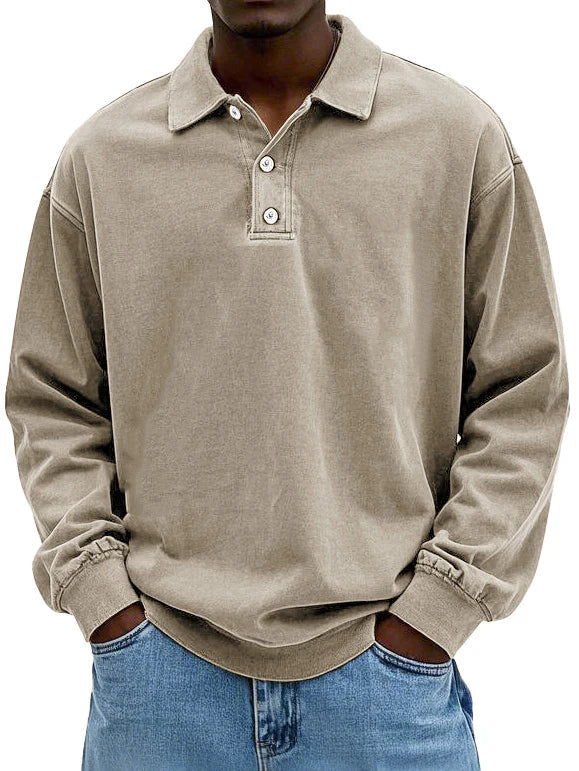Jean – Stylish Long-Sleeve Polo Shirt