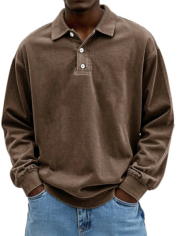 Jean – Stylish Long-Sleeve Polo Shirt