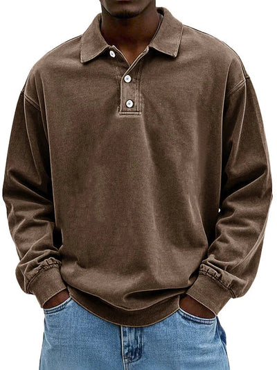 Jean – Stylish Long-Sleeve Polo Shirt
