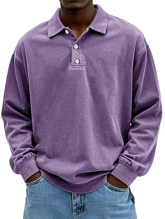 Jean – Stylish Long-Sleeve Polo Shirt