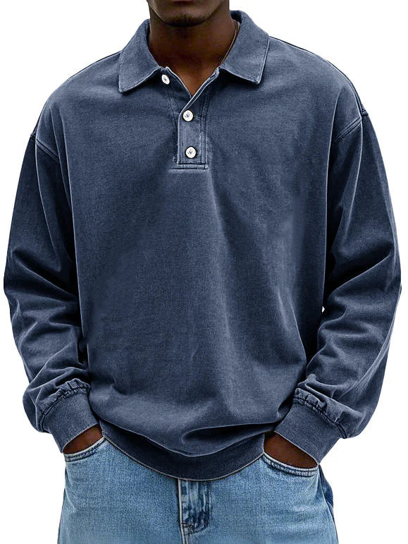 Jean – Stylish Long-Sleeve Polo Shirt