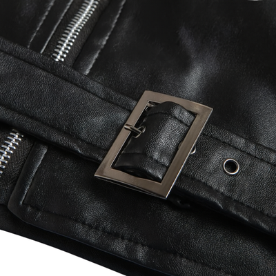 Ray – Classic Leather Biker Jacket